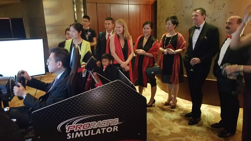 Simulator at Charity Event